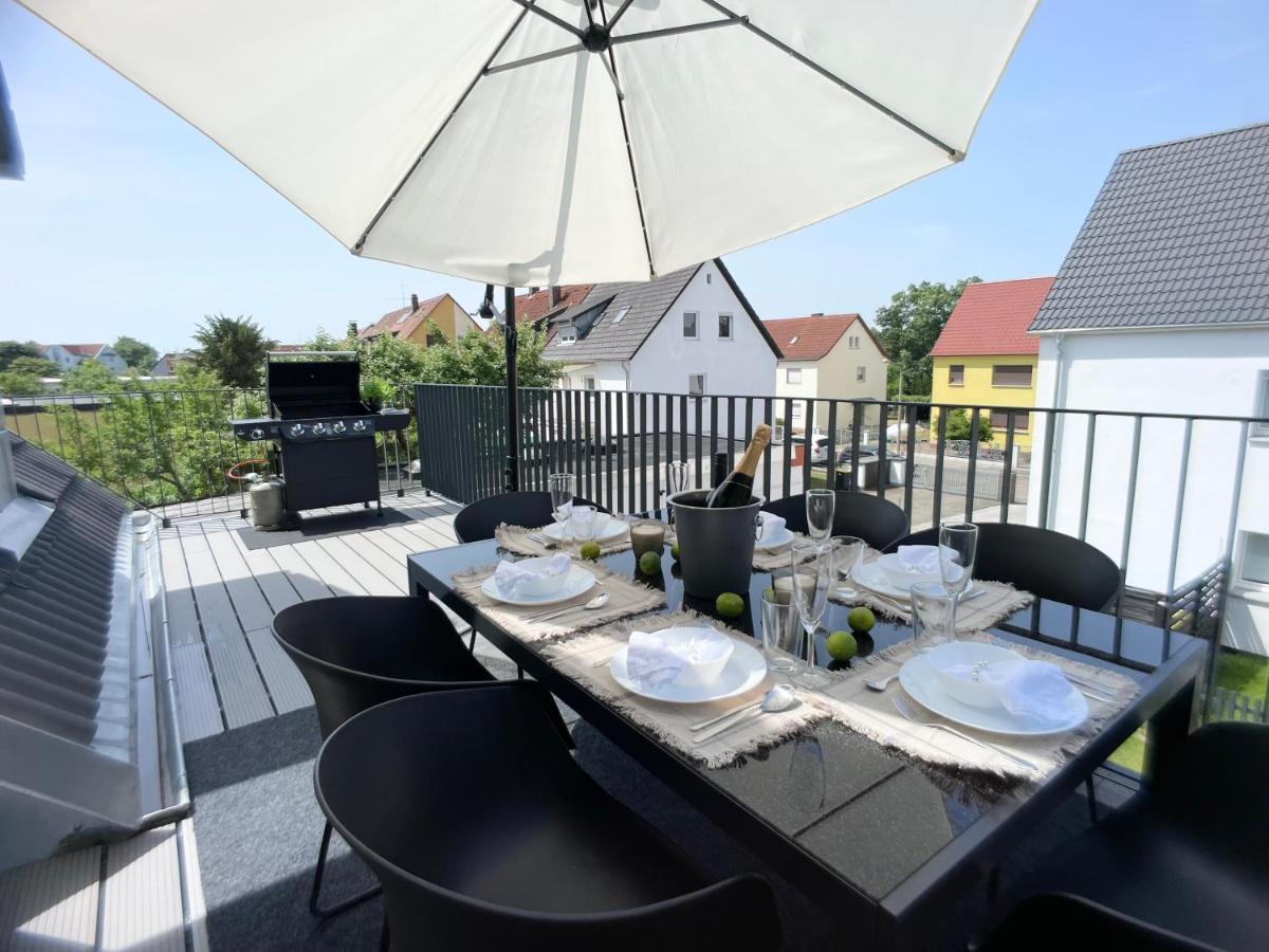 M-Style 04 Apartment Mit Balkon Und Gasgrill, 24H Self-Check-In, Free Parking, Netflix Нюрнберг Экстерьер фото